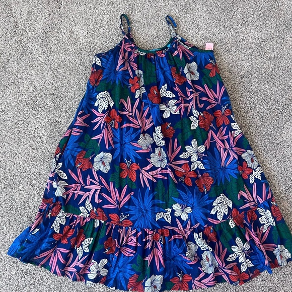 Tori Richard Honolulu Floral Print Colorful Mini Fully Lined Dress In Size S - Picture 1 of 8